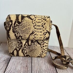 Susan Gail Snake Print Design Crossbody Purse